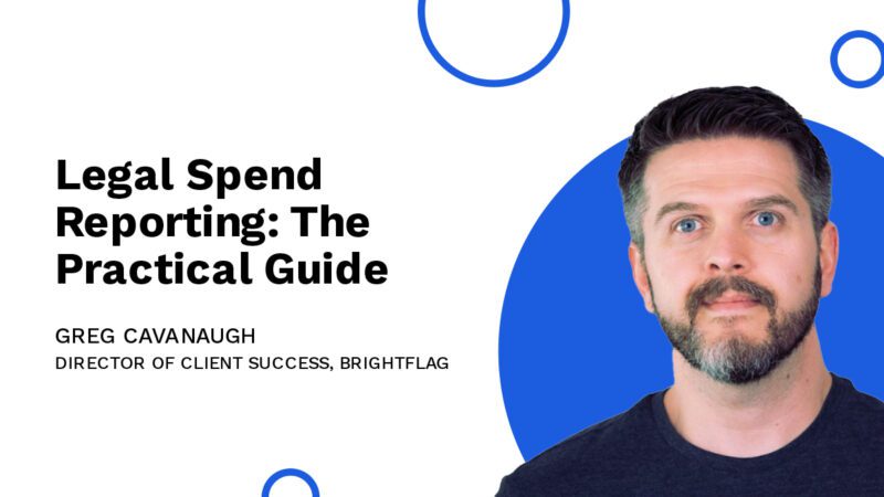 Brightflag's Director of Customer Success, Gregory Cavanaugh, smiling in front of a blue and white backdrop, with the article title 