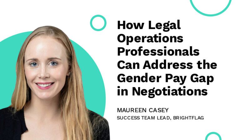 Maureen Casey, Success Team Lead at Brightflag, in a black sweater, smiling in front of a white background, with the text 