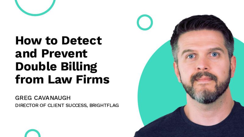Brightflag's Director of Client Success, Greg Cavanaugh, in a black t-shirt in front of a white and teal background, with the blog title 