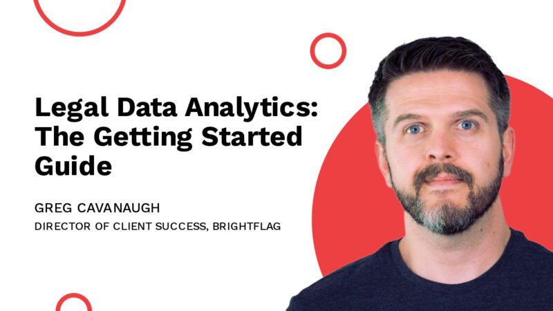 Brightflag's Director of Client Success, Greg Cavanaugh, smiling in a dark blue shirt in front of a white and red background, with the blog title 