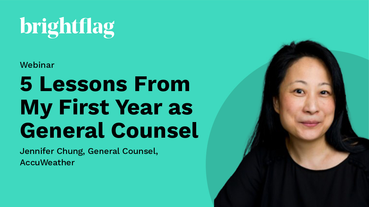 Webinar: 5 Lessons From My First Year as General Counsel with AccuWeather’s Jennifer Chung