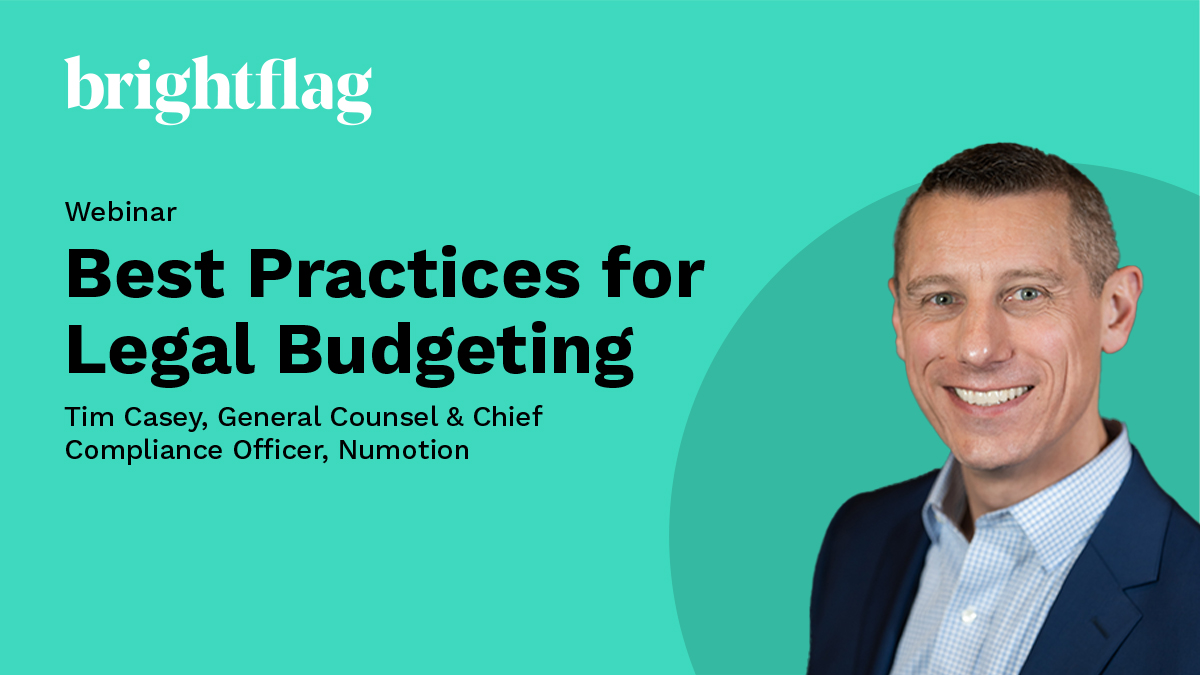 Webinar: Best Practices for Legal Budgeting