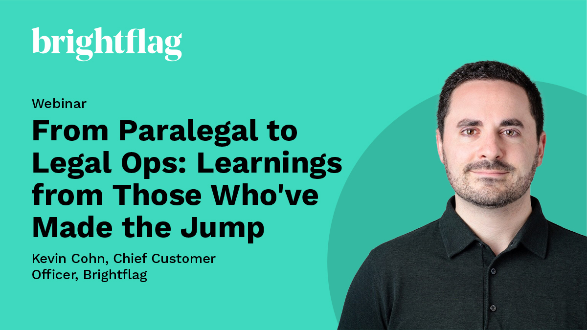Webinar: From Paralegal to Legal Ops: Learnings from Those Who’ve Made the Jump