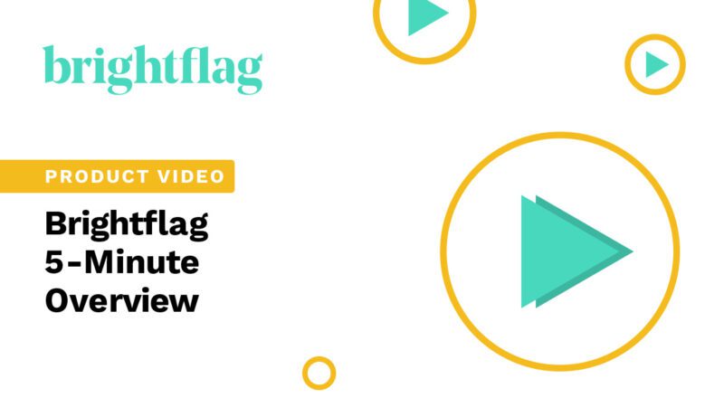 Brightflag logo next to a large yellow 