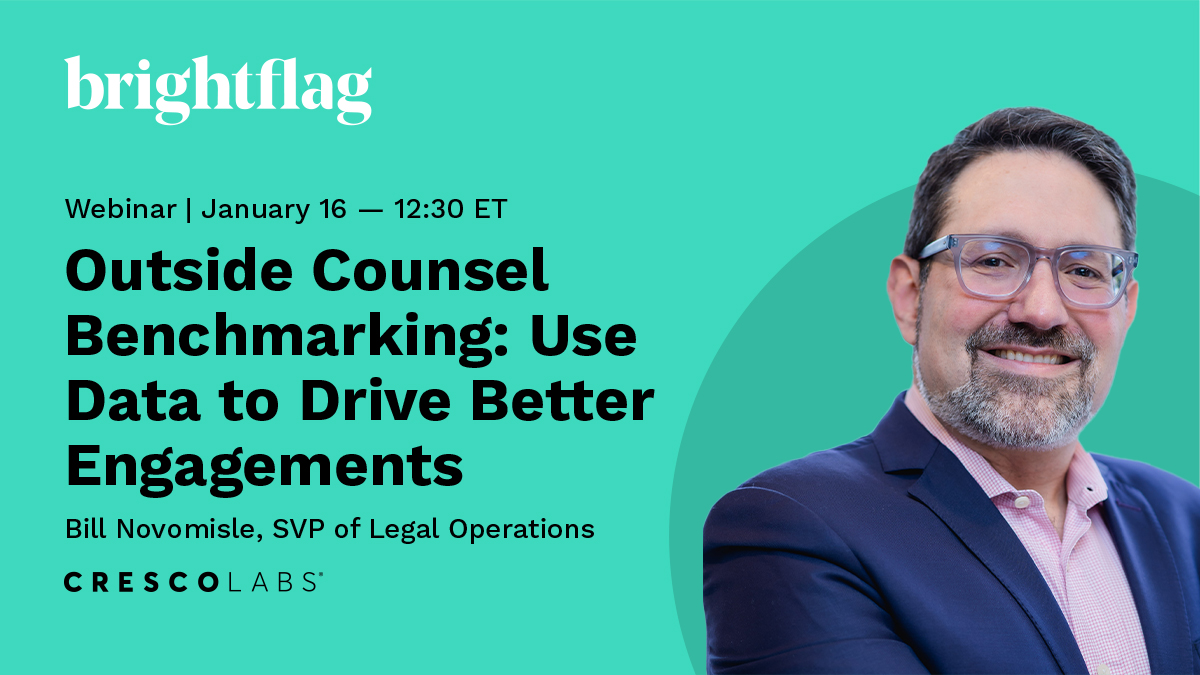 Webinar: Outside Counsel Benchmarking: Use Data to Drive Better Engagements