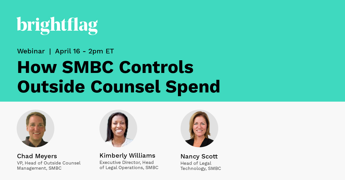 How SMBC Controls Outside Counsel Spend
