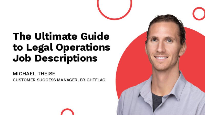 Michael Theise, Brightflag's Customer Success Manager, smiling in a business shirt in front of a white and red background, with the blog title 