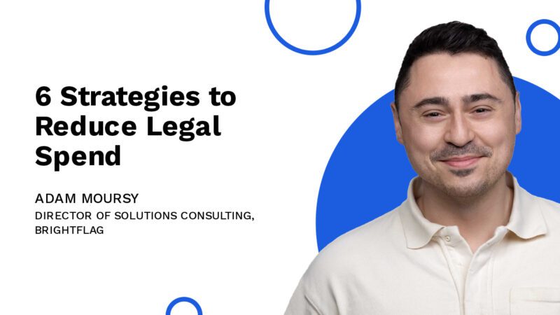 Brightflag's Director of Solutions Consulting, Adam Moursy, smiling in a white business shirt in front of a white and blue background, next to the blog title 