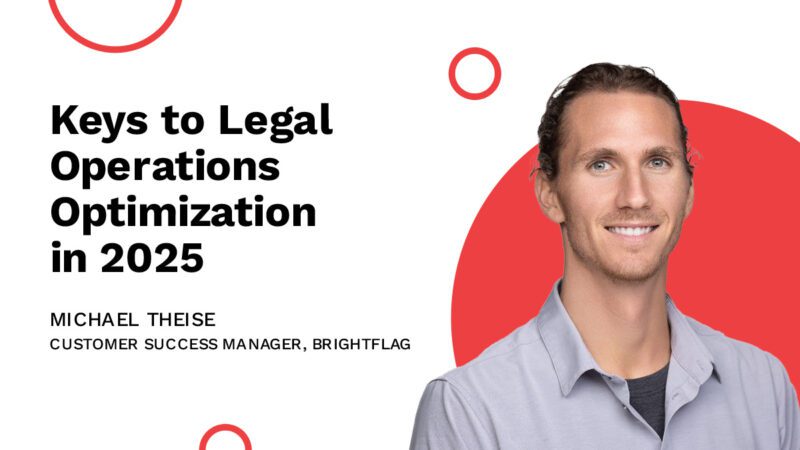 Brightflag Customer Success Manager Michael Theise, smiling in a dress shirt in front of a white and red background, with the blog title 