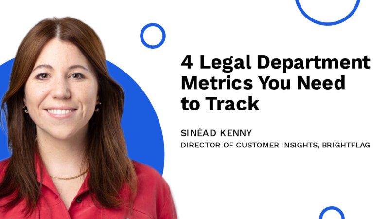 Brightflag's Director of Customer Insights, Sinead Kenny, smiling in a red button-down shirt in front of a white and blue background, with the blog title 