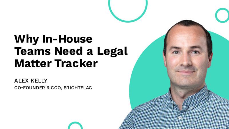 Brightflag Co-Founder and COO, Alex Kelly, smiling in a blue checkered dress shirt in front of a white and teal background, with the blog title 