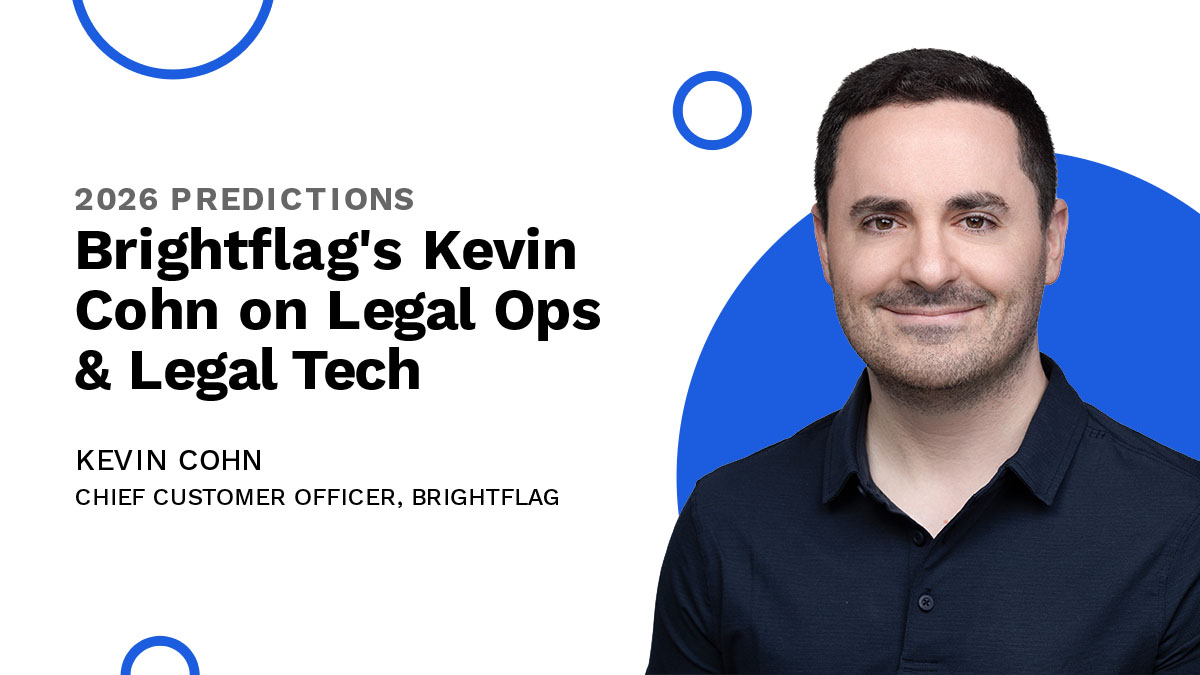 Brightflag's Kevin Cohn in a dark blue polo, on a white and blue background, with the blog title 