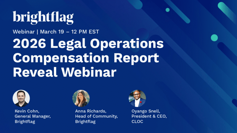 Brightflag's logo on a dark blue background with the headshots of Anna Richards, Kevin Cohn, and Oyango Snell at the bottom, and the text 