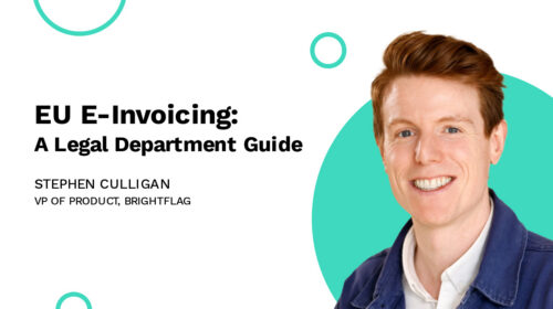 Brightflag's VP of Product, Stephen Culligan, smiling in a blue blazer in front of a white background, next to the blog title 
