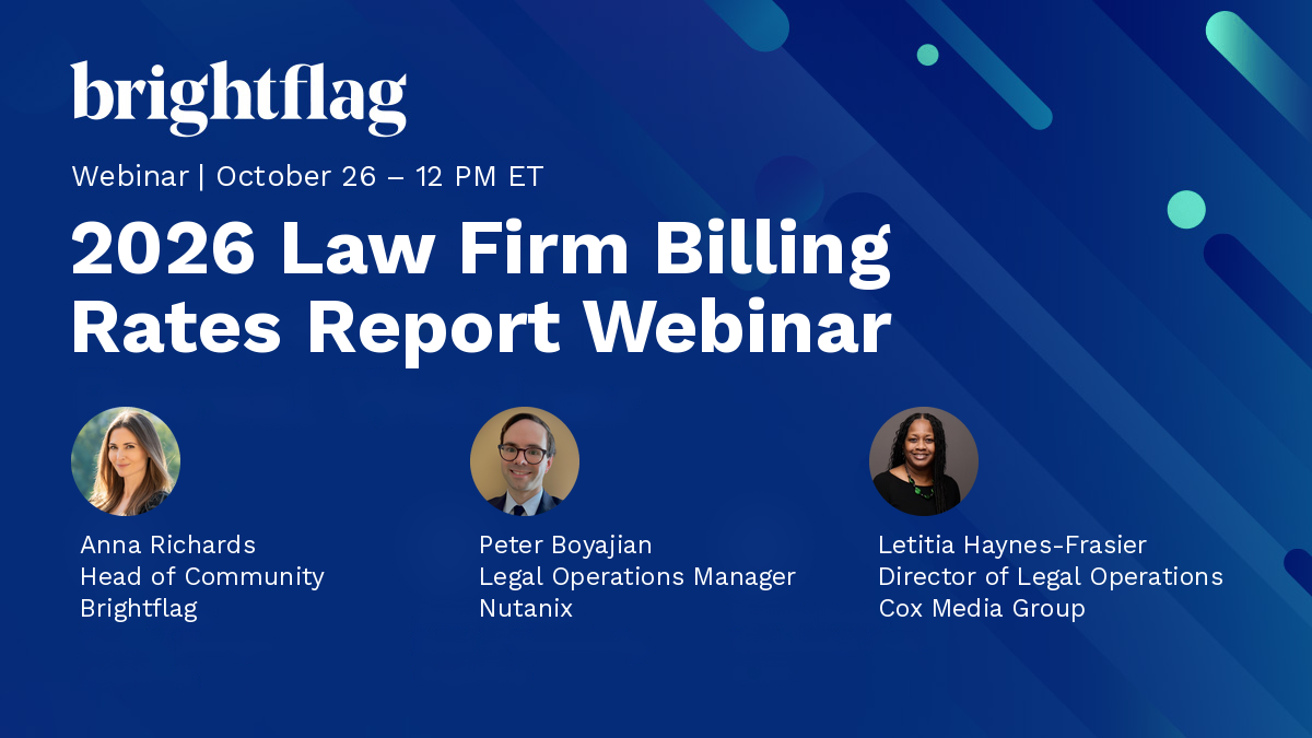 2026 Law Firm Billing Rates Webinar